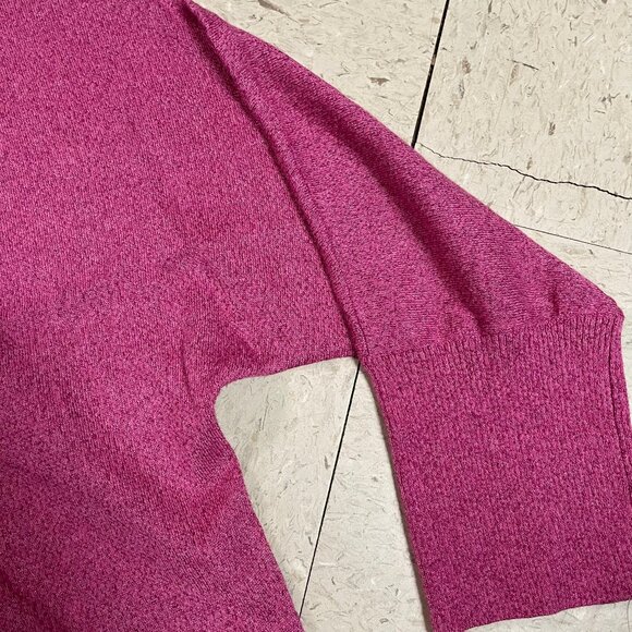 NIC+ZOE Pink Metallic Soft Sleeve Twist Cutout Sweater Stretch - Picture 8 of 13